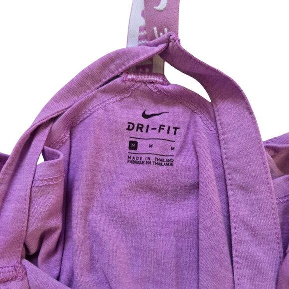 2 Nike Dri Fit Tank Top Women M Purple Green Workout Tank Yoga Cross-fit Running - Picture 12 of 14